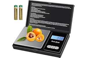 SKAAISONT Bilancino Precisione 500g/0.01g Bilancia Grammi Precisione Bilancino di Precisione 0.01 Professionale con Display LCD E Funzione Tara per Caffè Gioielli Farmaci (2 Batterie Incluse)