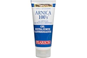 ARNICA 100'S - Arnica per Cavalli, Gel Extraforte Raffreddante Pearson. Crema Arnica Gel Forte con Artiglio del Diavolo e Mentolo. Pomata Defaticante e Rilassante [100ML]