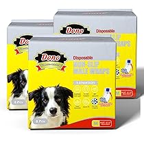 Pannolini Per Cani Maschi - 30 Pezzi Super Assorbenti E Antiscivolo