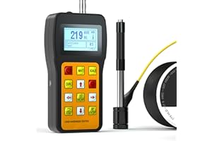 VQP Non-Destructive Metal Hardness Tester, Digital Metal Hardness Test Kit, Leeb Metal Tester w/Type D Impact Device for Steel Aluminum Alloy Iron Brass, 170-960HLD, 7 Hardness Units & Multi Scales