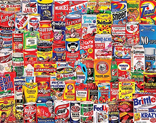 White Mountain Puzzles Jigsaw Puzzle 1000 Pieces 24 x 30-inch, Wacky Packages