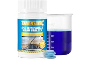 ZOXPM Windscreen Washer Fluid Tablets 100PCS Car Screenwash for Cars Glass Concentrated Washer Tablets Solid Car Tablets Glass Solid Wiper Cleaning Tablets for Car Kitchen Window