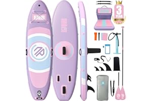 Niphean Inflatable Paddle Board with Stable Wing and Durable SUP Accessories, 10' Stand up Paddle Boards for Adults & Youth, Idea for Stand up Paddleboarding Beginner, Versatile Yoga Paddle Board