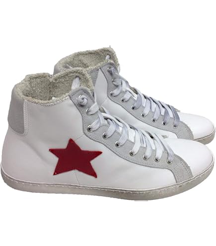 Sneakers uomo vera pelle beige con stampe laterali uomo sneakers alta
