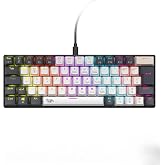 Gameagle%60 RGB Gaming Mekanik Klavye, ABS G&ouml;vde, 25 Tuş Anti-Ghosting, 50 Milyon Basım, Double Shot Tuş, &Ouml;rg&uuml; Kablo, Değişti