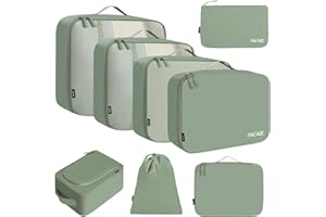 BAGAIL Packing Cubes for Suitcase 8 Set, Lightweight Luggage Packing Organizers Packing Cubes for Travel Accessories