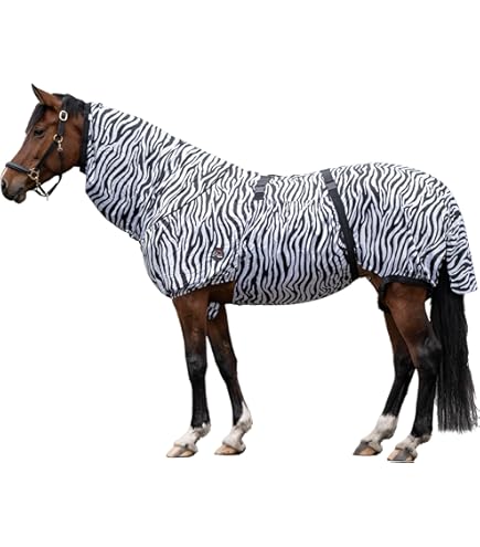 Coperta In Pile Per Cavallo QHP - Con Cinghie Incrociate Per Asciugatura Rapida