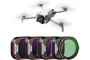 Neewer Set di filtri ND e CPL compatibili con DJI Mini 4 Pro, confezione da 4 filtri polarizzatori ND16 ND64 ND256 CPL e filtri a densità neutra accessori per lenti per droni, vetro ottico HD multi