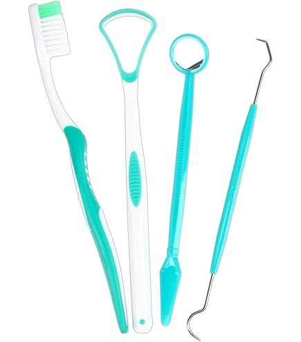 6PCS Dental Hygiene Tools Teeth Cleaning Kits Mirror Scraper Pick Scaler Tweezer | UK