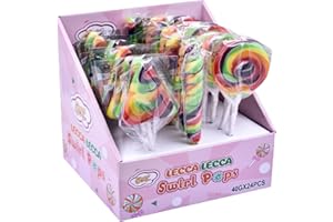 GENERICO Spiral Color Girandole Mix Design Multicolor Joygum Lecca Lecca Box Espositore 24 Pezzi 40 g