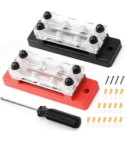 Stromverteilerblock 10-polig M6 - Sammelschiene 48V 150A Für Auto Boot