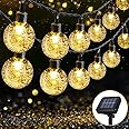 Epyz Solar Light Outdoor Waterproof String 30 LED Decorative Lighting Crystal Ball for Garden, Home, Patio, Lawn, Party, Holiday, Indoor, Party Decorations [ 20 Feet - Warm Yellow ]
