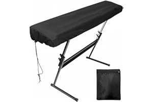Musiin 88 keys piano keyboard outdoor dust cover, compatible with Casio PX110, Yamaha P45 and other keyboards, dust cover with adjustable rope lock design, suitable for outdoor performances