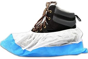 80 x Simply Direct Couvre-chaussures Robustes - Bleu/Blanc - Choix de la Quantité - Sur-chaussures Réutilisables de Longue Durée
