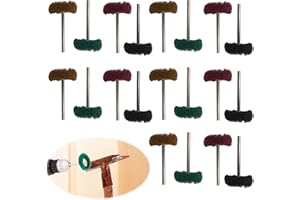 Yisscen Rueda Abrasiva Pulidora, 20 piezas Ruedas de pulido 25mm Juego de Ruedas de Pulido Rueda abrasiva Pulido Usado para herramienta rotativa Dremel, 4 colores Discos de Pulido