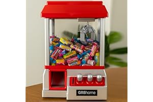 Gr8 Home Traditional Fairground Candy Grabber Desktop Sweet Treat Retro Arcade Joystick Sweet Machine Grab Gadget Fun Crane Claw Toy Game Dispenser
