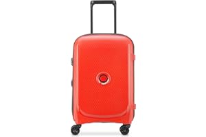 DELSEY PARIS - BELMONT Plus - Maleta de cabina rígida extensible - 55 x 35 x 27 cm - 39 litros - S - Color rojo oscuro