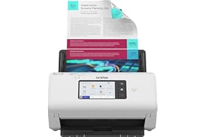 Brother ADS-4700W Professional Desktop Document Scanner | SuperSpeed USB 3.0 |10.9cm Touchscreen |Advanced Image Capture, UK Plug