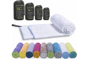 LightDry® Mikrofiber Sporthandduk - Snabbtorkande, Kompakt | 80x40 cm resehandduk för gym, strand och camping - mjuk som bomu