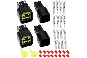 VGOL 2 Set Di Connettori Maschio-femmina Impermeabili Per Autoveicoli A 4 Pin 2,3 Mm FW-C-4M-B FW-C-4F-B Compatibile Con FURUKAWA RFW 090
