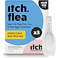 Itch | Flea & Tick Spot-On Treatment for Small dogs (2-10kg) | Kills Fleas, Ticks, Lice & Eggs to Prevent Reinfestation | 3 Easy-Apply Pipettes
