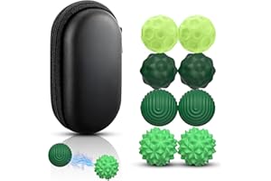 PLAYEXEN 8 pz Palla antistress per adulti Giocattoli magnetiche testurizzate Sensoriali in silicone Giocattoli antistress portatili Multicolori Sfere da massaggio per adulti Regalo (verde)