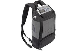 JDGFH Rucksack Für Sauerstoffgerät,Tragetasche für Mobile Sauerstoffgerät,Ultra leichte Sauerstoffmaschine Taschen Kompatibel mit Inogen One,Tasche für Reisen im Freien Schwarz