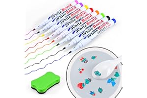 GEWDW Magical Water Painting Pen and Spoon, Magical Water Painting Water Doodle Pens Watercolor Marker Pens, Educational Toy&Gift for 4-8 8-12 Year Old Boys Girls(8 Colors)
