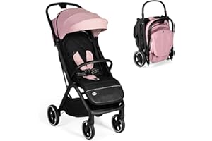 MS BabyWorld – iWalk Autofolding – Silla de paseo ligera 0-48 meses (22 kg) | Plegado automático | Amortiguadores | Capota XXL | Ruedas grandes | Reclinación total
