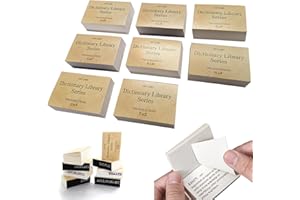 MAEHSAB 800 Stück Winziges Vintage-Wörterbuchpapier, Mini Dekorative Bastelpapiere Winziges Wörterbuch für Scrapbook Junk Journal Stamping Notebook Tagebuch Basteln Planer Collage Album Basteln DIY (A-Z)