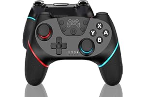 SZPACMATE-Nintendo Games Switch Controller, Rechargeable Remote Wireless Switch Lite Controller Gamepad Joypad with Adjustable Turbo Dual Shock Gyro Axis Compatible with Nintendo Switch/Switch Pro