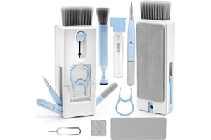 YESLUSY Tastatur Reinigungsset, 11-in-1 Reinigungsset für Technik & Gadgets - Tastatur, Smartphone, Laptop, Airpods, Kameras, Monitore, iWatch, UVM