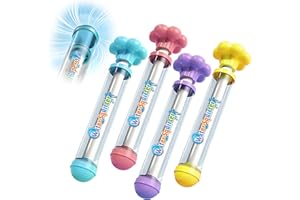 SHIRYLZEE 4Pcs Firework Water Gun, Waterguns Kids, Romantic Firework Style Water Spray Toy for Couples, High Pressure Pull-Out Sprinkler Spray Toys for Bathing Pool Family Friends Interactive Pool Game