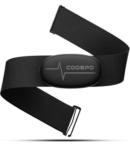 COOSPO H9Z Bluetooth 5.0 ANT borsthartslagmeter, tracking HR-zones/verbrande calorieën, HRM-borstsensor met oplaadbare batterij, HRM werkt met Strava/Wahoo/Polar Beat/Peloton/Zwift/DDP Yoga-app