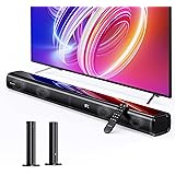 MEVOSTO Soundbar 2 in 1 Soundbar per TV 2.2 Canale separabile 80W Doppi woofer integrati con ARC/Ottico/AUX/BT 5.0 Bassi/Alti