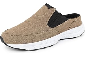 riemot Slip On Mules for Men Casual Mule Open Back Sneakers Indoor Outdoor Backless Sneakers House Slippers for Walking Shoes