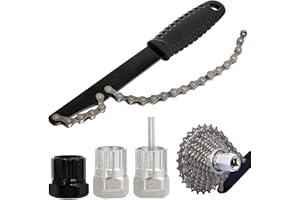 TAIXING Fouet a Chaine, 4 Pièces Outils de Demonte de Cassette de Vélo Demonte Cassette, Kit Doutils pour Fouet de Chaîne de Vélo, Outil de Démontage de Roue Libre, Kit Doutils de Chaîne de Vélo