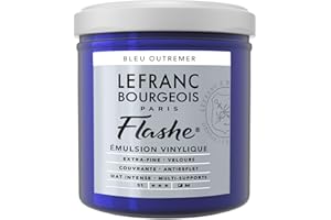 LEFRANC BOURGEOIS Lefranc & Bourgeois – Vinile acrilico colore, Extra Fine in vinile colore per artisti, blu oltremare, 125ml Tube - Vinylfarbe