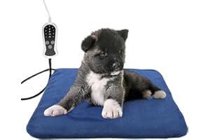 GOLOPET Pet Heating Pad,Mini 13x17inches for Cat Heat Pad,Waterproof Thermostat Electric Heated Mat,Puppy Heat Pad with Removable Cover for Puppies Kittens Dogs