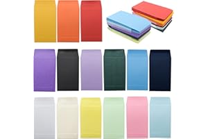 VANRA Lot de 150 Belles Enveloppes Colorées avec Rabat Gommé pour Pièces de Monnaie #1 (5,3 x 8,9 cm)