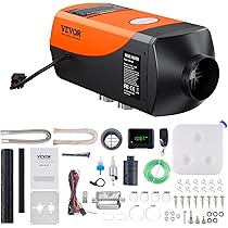 VEVOR Dieselverwarming, All In One, 5 8 KW, Dieselluchtverwarmer, 36 C Verstelbaar Met Lcd Display Afstandsbediening Laag Brandstofverbruik Draagbaar Voor Het Interieur Van Vrachtwagens 2854040834