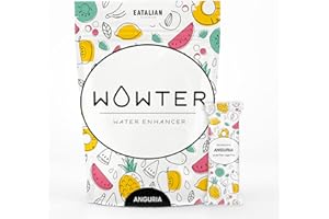 WOWTER by AMZ BETTER, Bebida Instantánea, 12 Sobres de Polvo Soluble Sabor Sandía para Aromatizar el Agua, Sin Calorías, Sin OGM, Sin gluten, Sin azúcares, Made in Italy, 48 g