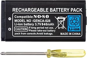 OSTENT Batería Recargable de Iones de Litio de 840mAh + Kit de Herramientas para Nintendo DSi NDSi
