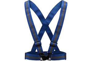 ‎AYKRM AYKRM Warnweste Fahrrad Reflektorweste Joggen Sicherheitsweste Einstellbar Leicht für Laufen, Motorrad, Running Reflektierende für Erwachsene, Kinder