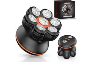 ‎MAXGROOM MAXGROOM Glatzen Rasierer Herren, Upgrade-7D Kopfrasierer Glatze, IPX6 Wasserdicht Glatzenrasierer, mit Magnetische Schwebender Kopf & LED-Anzeige, Ideal für Reise und Haushalt, USB-C Aufladung