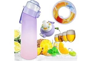 Putextile Air Borraccia Starter Up Set con 1 cialde aromatiche, Air Borracce 650ML Bottiglia Bere Frutta Fragranza Acqua Dolce E%0 Tazza Acqua per e All'aperto Palestra (Gradient Purple+1 RedBullPod)
