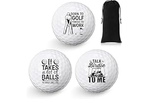 Threan 3er Pack Happy Birthday Golfbälle Geschenke Set lustige Golfbälle Geburtstag Golfbälle Geschenke für Golfspieler Eine Einheit in Standardgröße