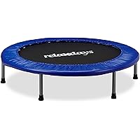 Relaxdays, Trampolino Pieghevole con Tappeto Elastico, Portata Massima 45 kg Unisex Bambini