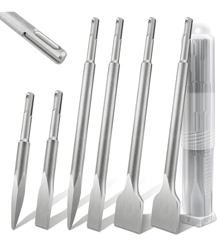 Lot De 3 Burins SDS Max SCHWABENBACH ® - 25 Mm + 50 Mm + Pointe - Ultra Résistants Pour Marteaux Perforateurs Bosch, Hilti, Metabo