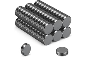 Wukong 15×5mm Calamite Lavagna Magnetica, 75 pezzi Calamite Piccole Magnete in Ferrite, Magnete Potente Magneti Frigo per Ufficio, Bacheca e Scuola